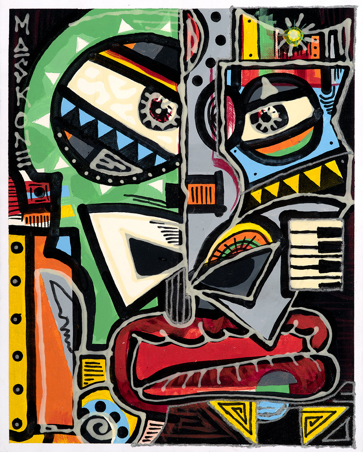 Expressive Fusion: The Harmonic Storm Painting