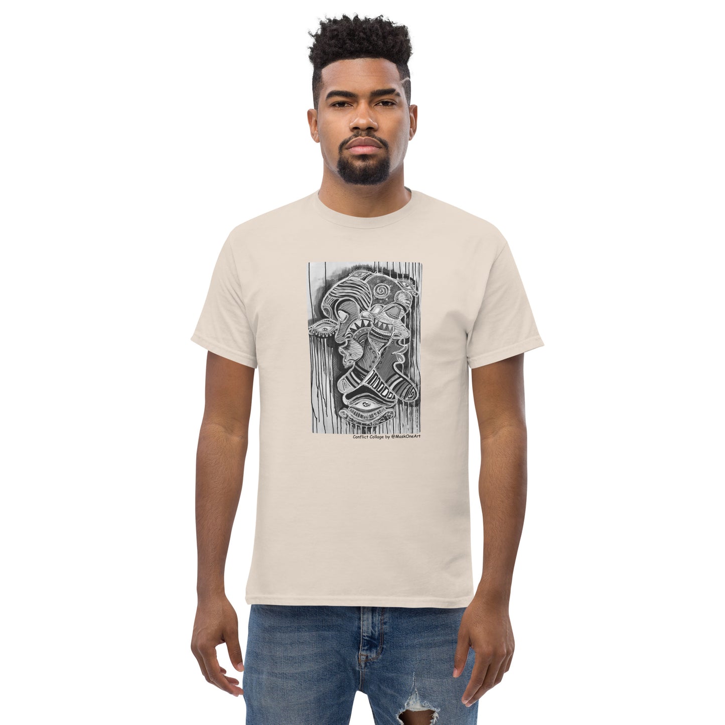 "Confict Collage" tee