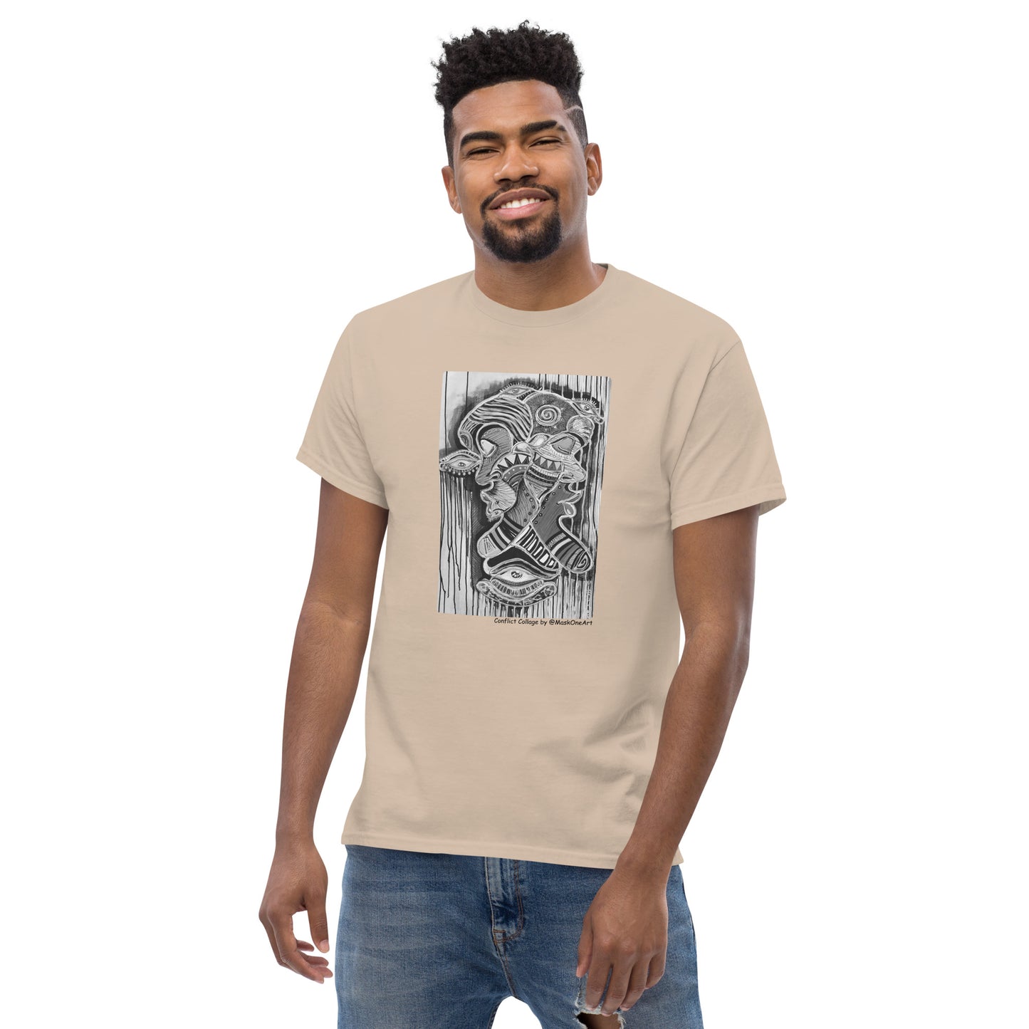 "Confict Collage" tee