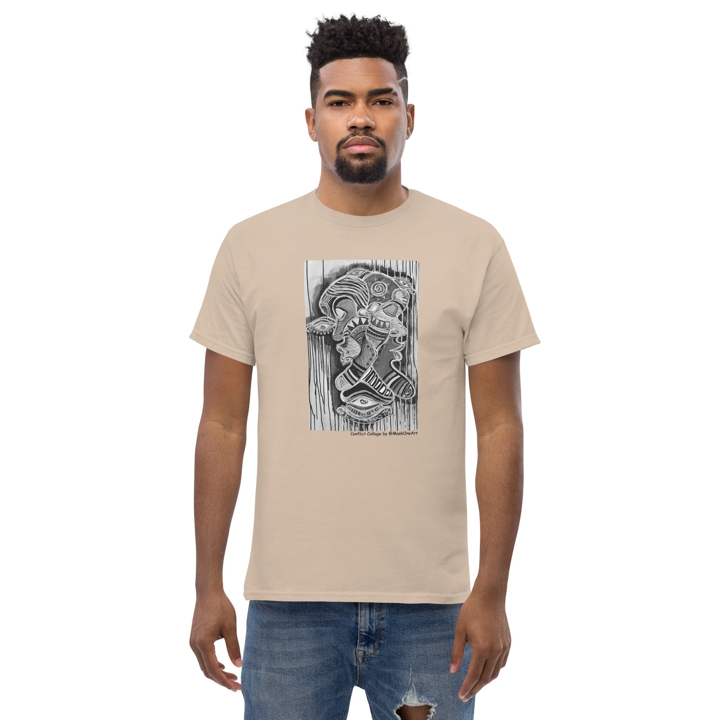 "Confict Collage" tee