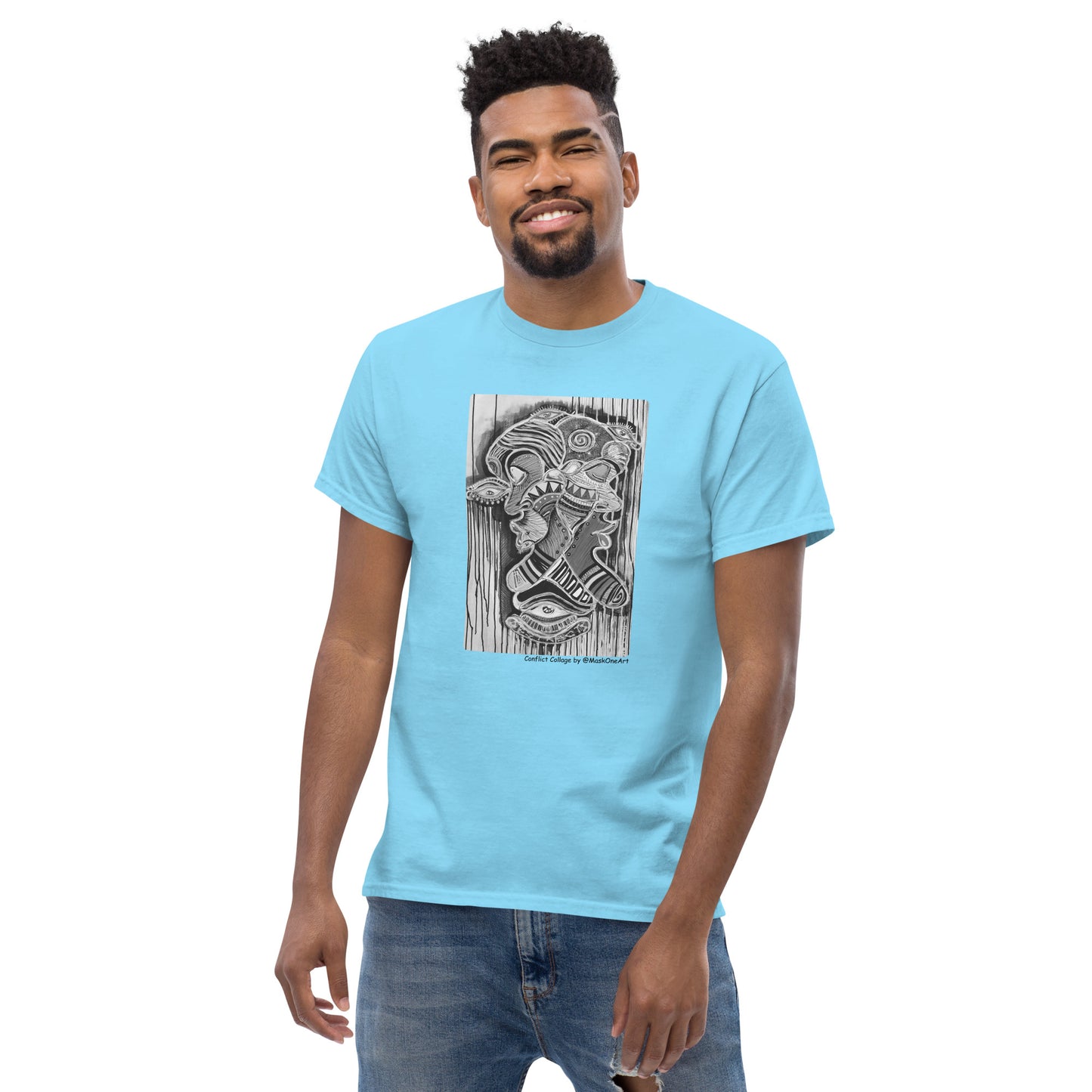 "Confict Collage" tee