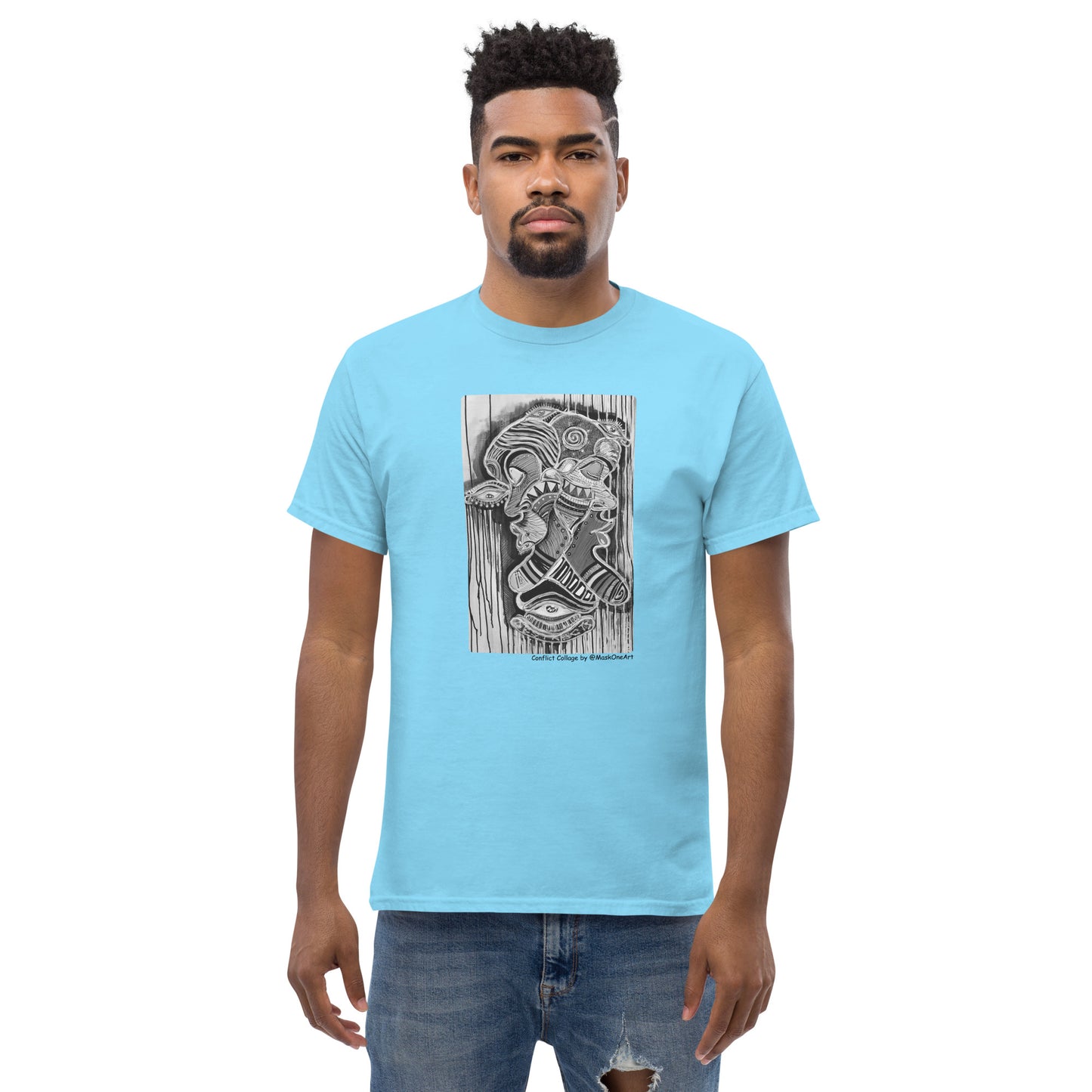 "Confict Collage" tee