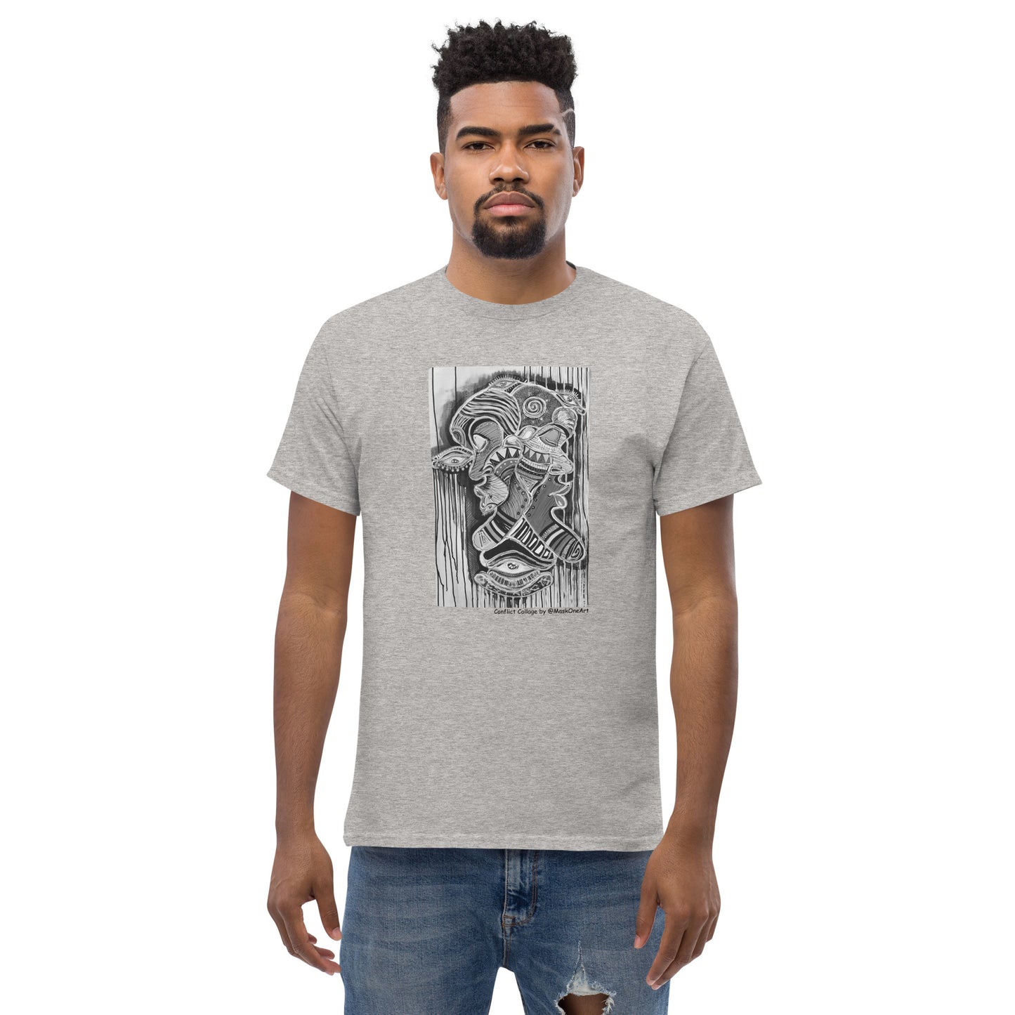 "Confict Collage" tee