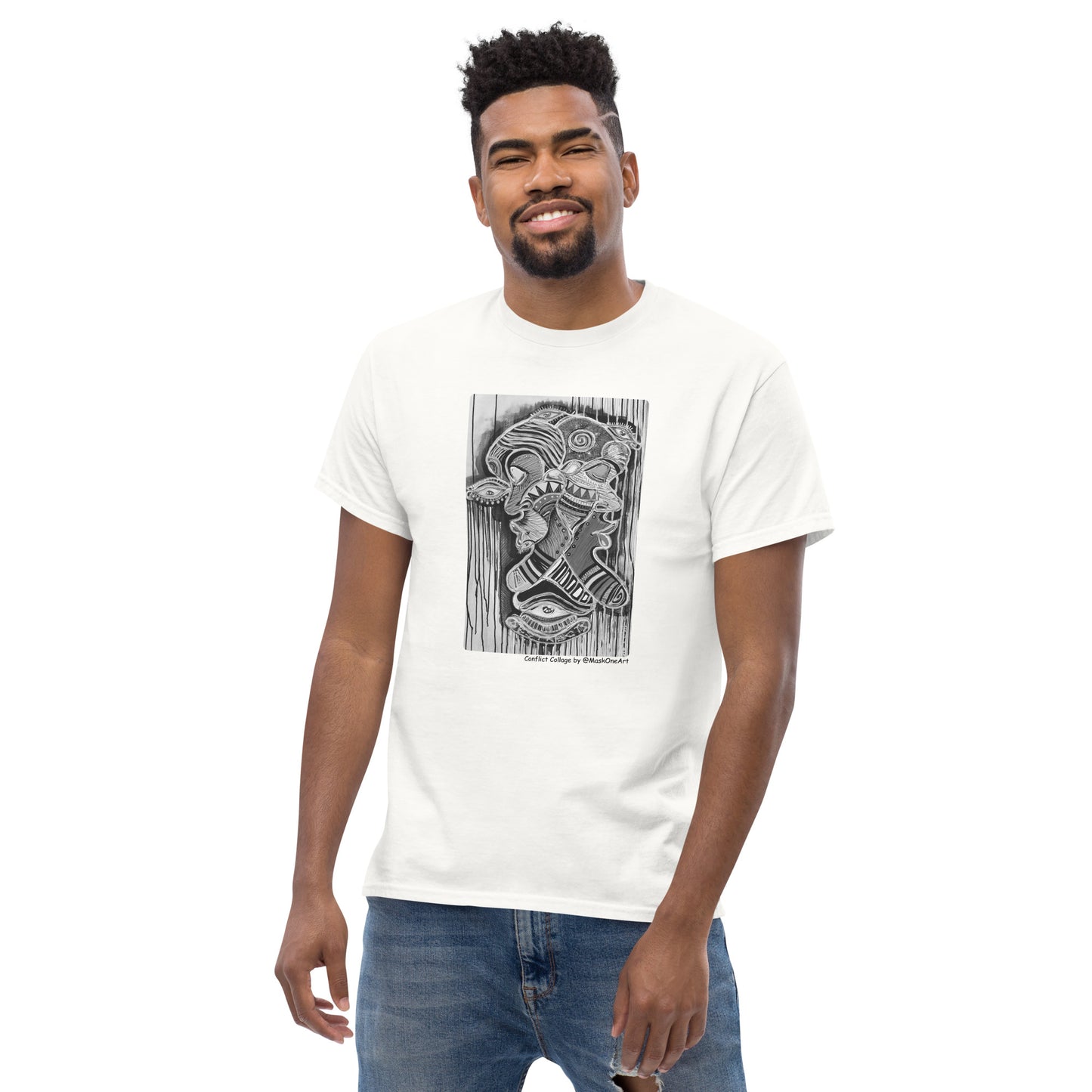 "Confict Collage" tee